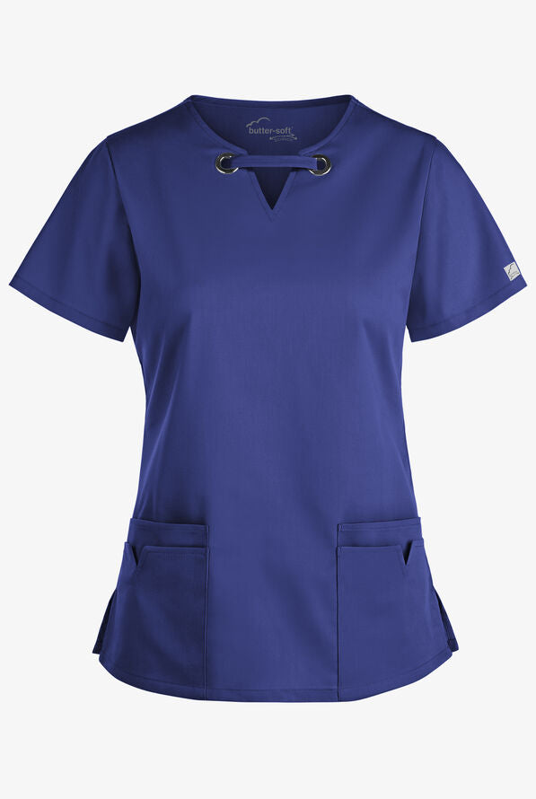 
                  
                    Women's 4-Pocket Large Grommet Scrub Top
                  
                