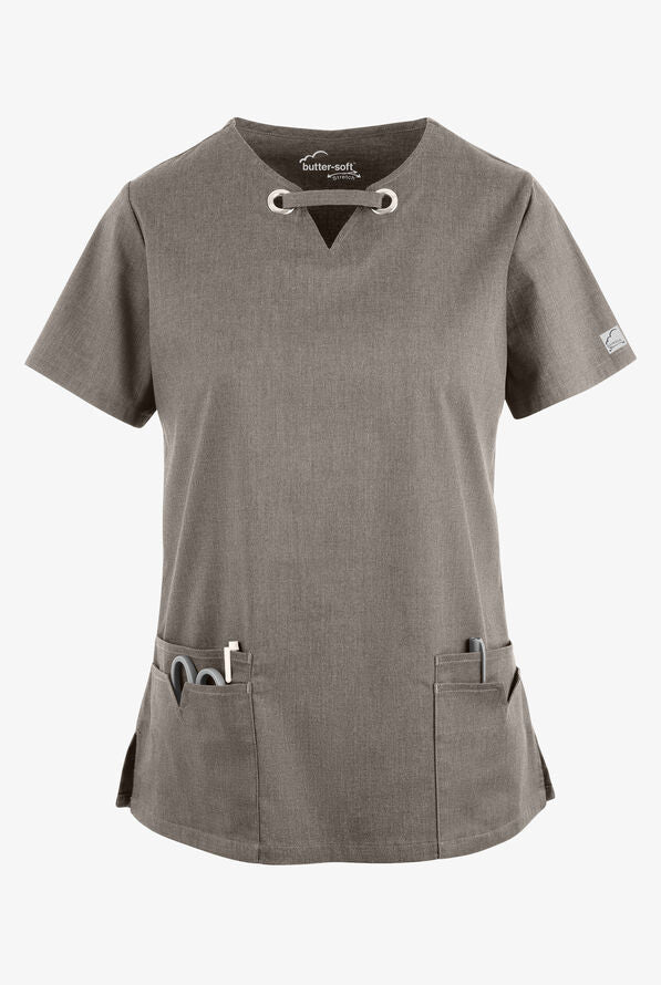 
                  
                    Women's 4-Pocket Large Grommet Scrub Top
                  
                